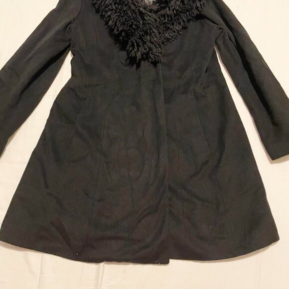 Laundry by Shelli Segal Womens Size 14 Faux Fur Jacket Coat - Picture 3 of 16